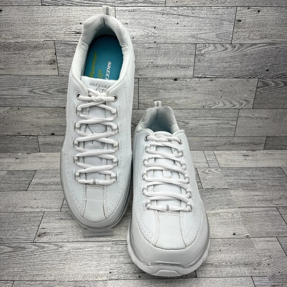 Skechers Elite White Casual Shoes Sneakers 11798 Women Size 10‎